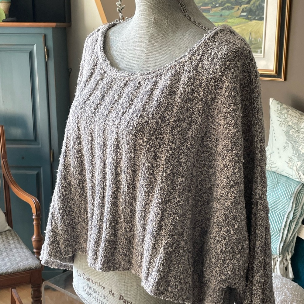 Free People Cropped Sweater Top